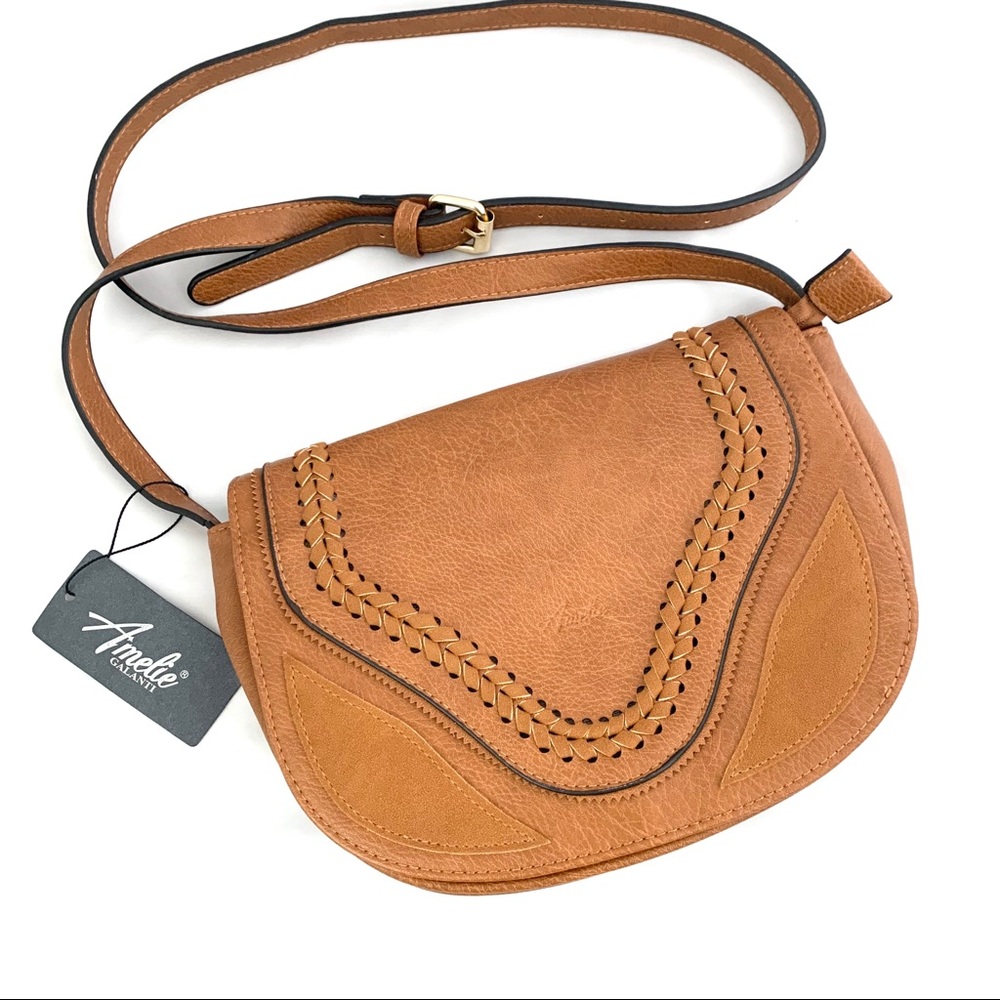 AMELIE GALANTI Brown Crossbody Purse